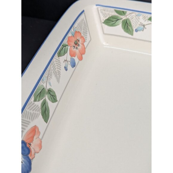 Mikasa Intaglio CAC42 Country Poppies Baking Casserole Dish 10 1/2" x 13" - Picture 4 of 8